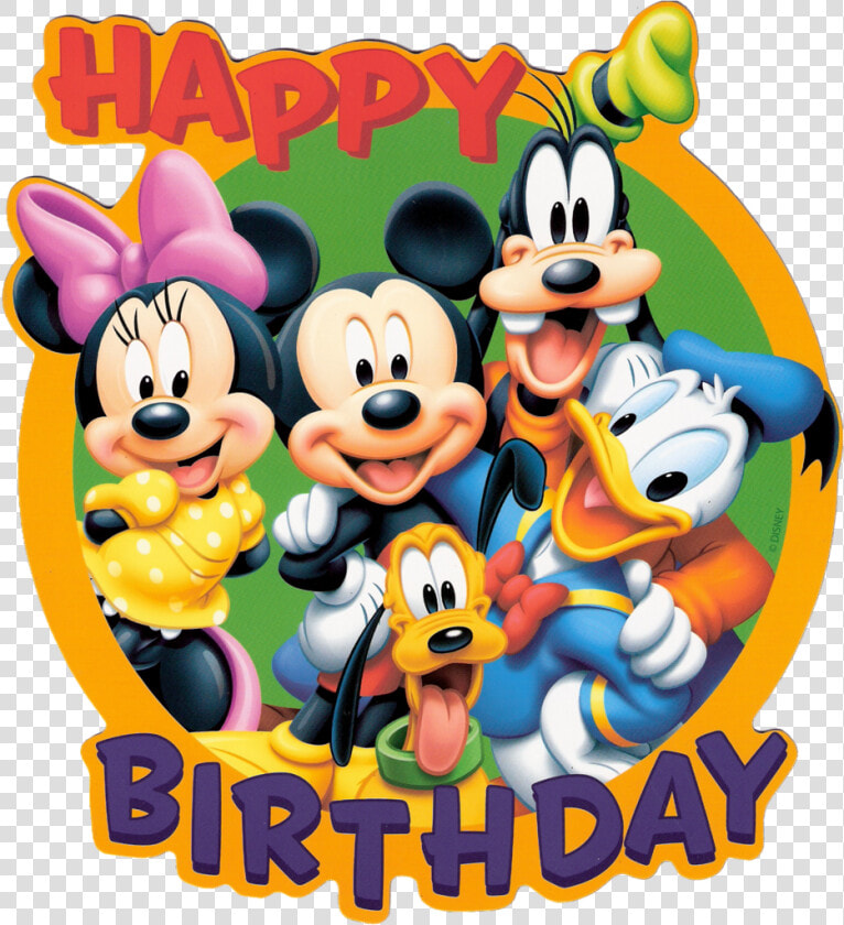 Happy Birthday Clipart Disney   Disney Character Happy Birthday  HD Png DownloadTransparent PNG