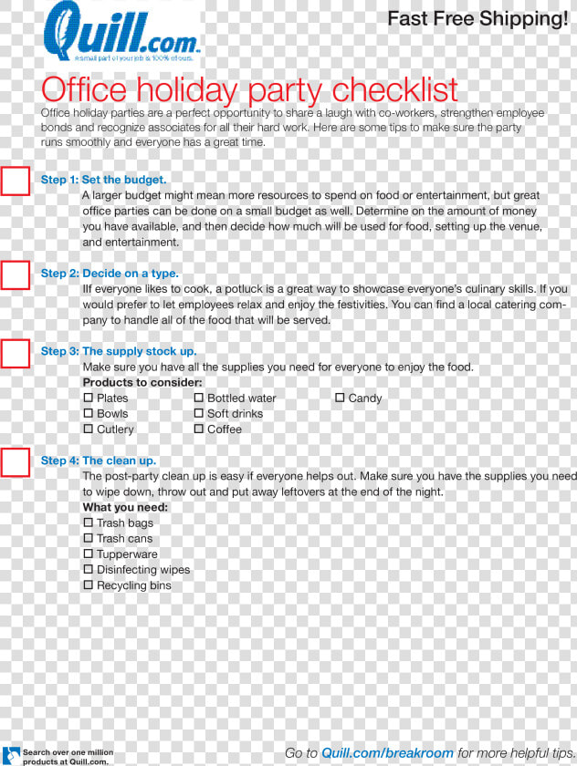 Holiday Party Checklist Main Image  HD Png DownloadTransparent PNG