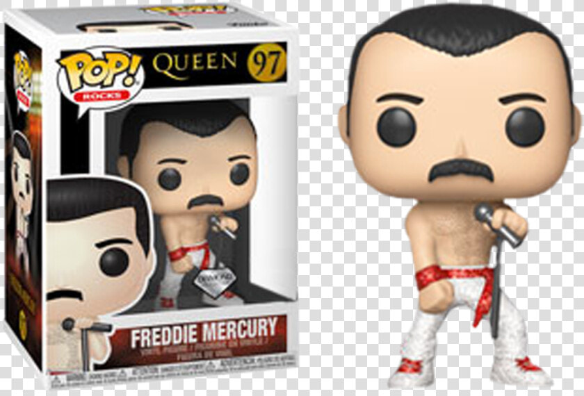 Freddie Mercury Diamond Glitter Us Exclusive Pop Vinyl   Pop Figures Freddie Mercury  HD Png DownloadTransparent PNG