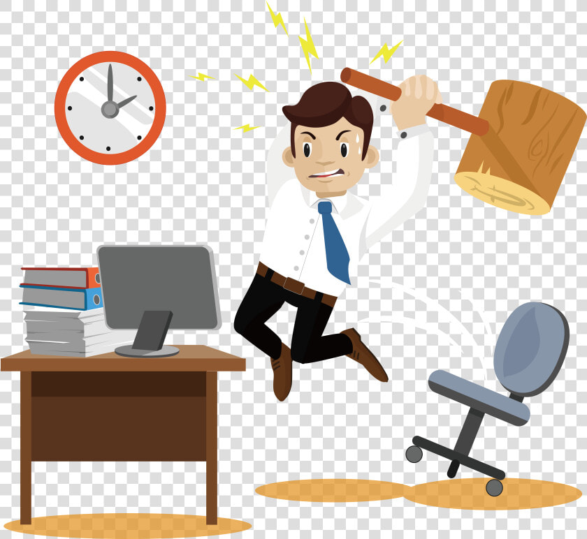 Humans Clipart Office Person   Business Man Angry Free  HD Png DownloadTransparent PNG