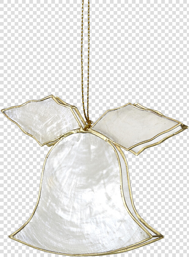 Capiz Christmas Bell Ornament   Silver  HD Png DownloadTransparent PNG