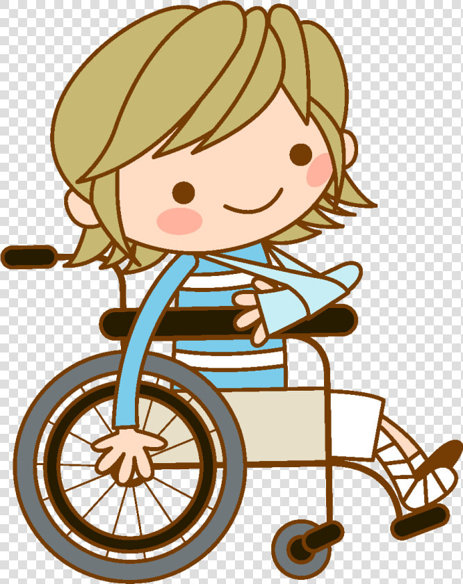 Cartoon Patient Wheelchair Element   Clipart Nurse And Patient  HD Png DownloadTransparent PNG