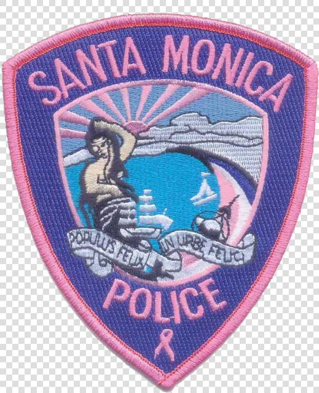 Pink Patch Only   Santa Monica Police Patch  HD Png DownloadTransparent PNG