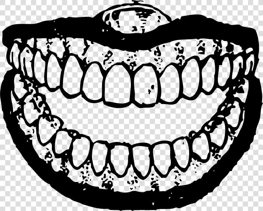 Brush Teeth Png Black And White   Teeth Black And White Png  Transparent PngTransparent PNG