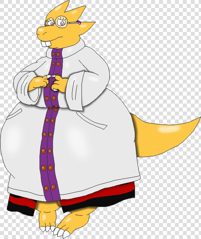 Undertale Alphys Weight Gain Clipart   Png Download   Alphys Undertale  Transparent PngTransparent PNG