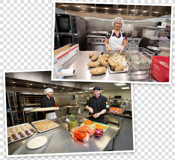 Good Shepherd Kitchen Staff Prepares Meals For Residents   Baguette  HD Png DownloadTransparent PNG