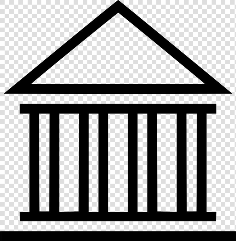 Bank Temple Museum Pantheon Comments   Library Icon Black And White  HD Png DownloadTransparent PNG