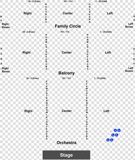 Kennedy Center Eisenhower Theater Seating Numbers  HD Png DownloadTransparent PNG