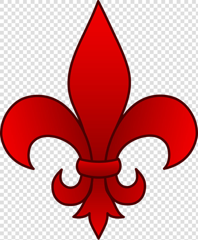 Elegant Red Fleur De Lis   Fleur De Lis Clip Art  HD Png DownloadTransparent PNG