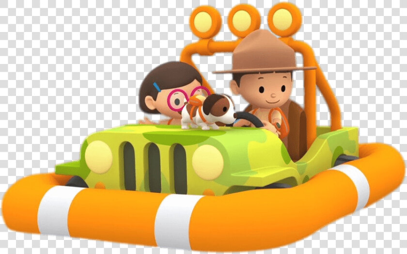 Leo The Wildlife Ranger On His Floating Jeep   Leo The Wildlife Ranger Png  Transparent PngTransparent PNG