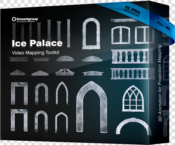 Ice Palace Video Mapping Winter   Graphic Design  HD Png DownloadTransparent PNG