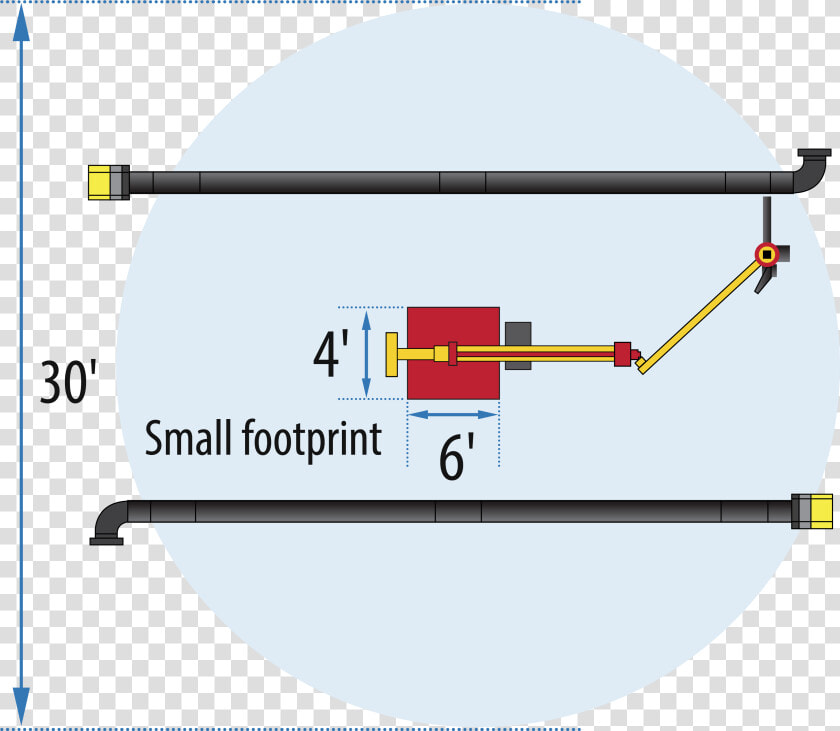 Spool Welding Robot Small Footrpint   Circle  HD Png DownloadTransparent PNG