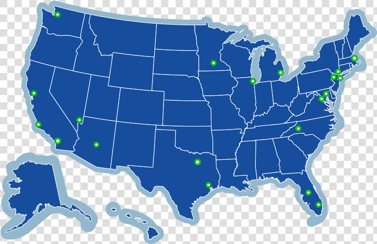 Map Of The United States Showing Airports That Already   John F  Kennedy Library  HD Png DownloadTransparent PNG