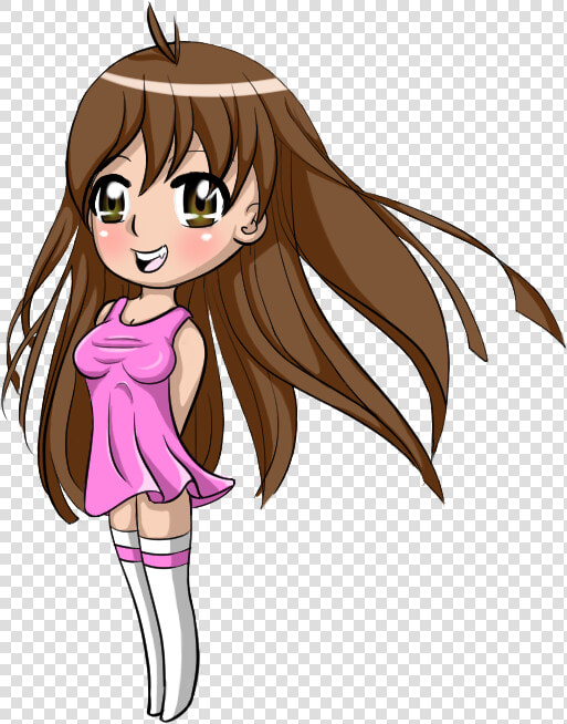 Cute Little Chibi Girl Colored By Rosebugdesigns   Girl Pic Animation Png  Transparent PngTransparent PNG