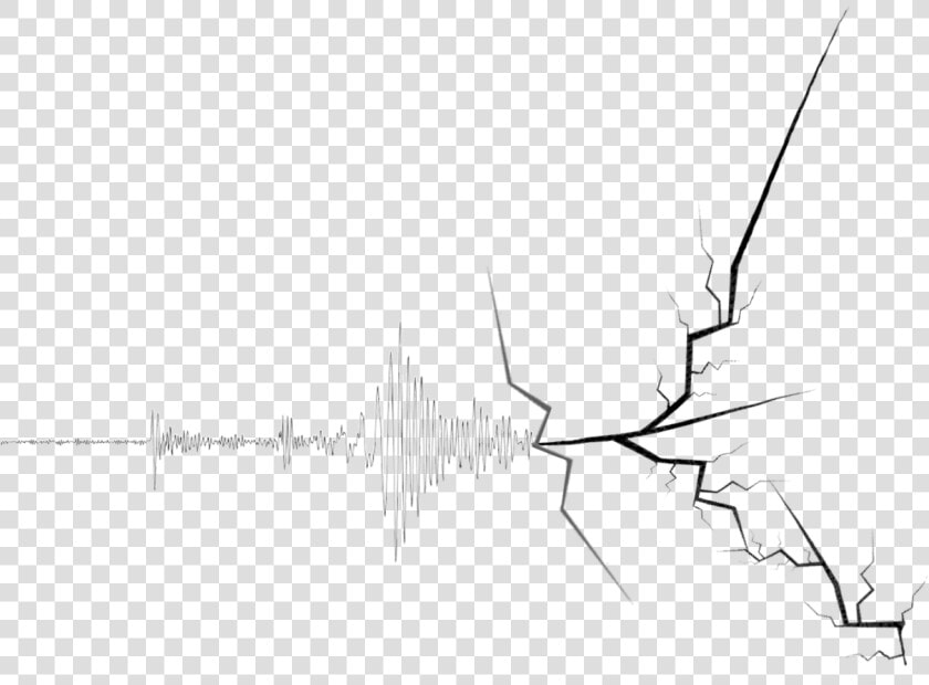 Images Of Earthquake Crack Png   Line Art  Transparent PngTransparent PNG