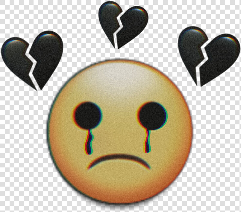  heartbroken  heart  hearts  blackheart  sad  sadness   Heartbroken Hearts  HD Png DownloadTransparent PNG