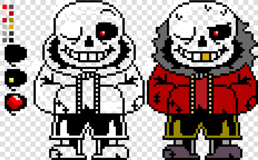 Underfell Sans Sprite Pixel Art Maker  HD Png DownloadTransparent PNG