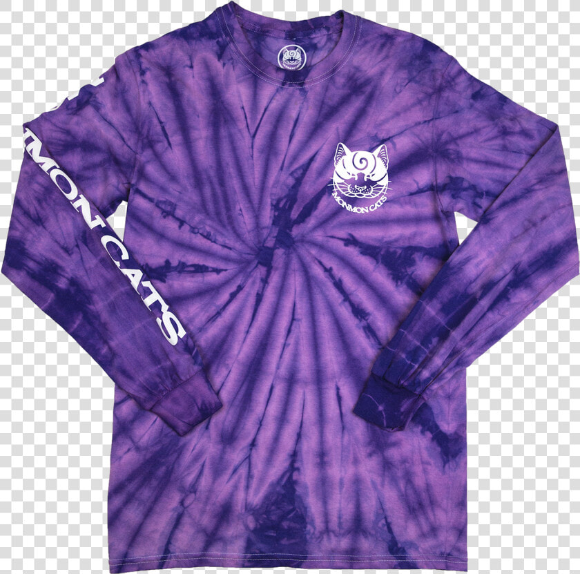 Monmoncats Tie Dye   Long sleeved T shirt  HD Png DownloadTransparent PNG