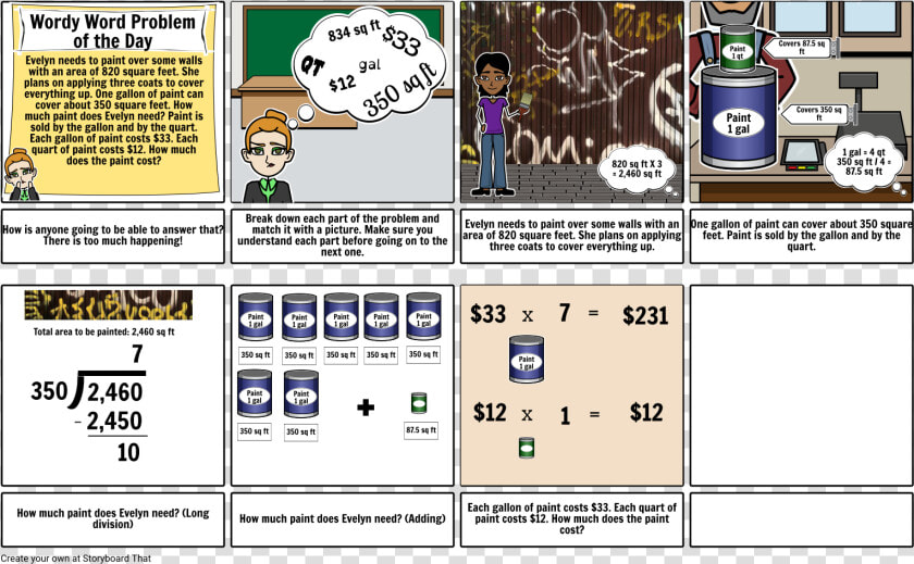 Maths Storyboard Examples  HD Png DownloadTransparent PNG