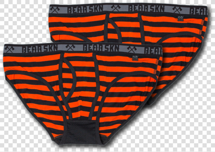 2 Pack   Bamboo Briefs   Tangerine Stripe   Undergarment  HD Png DownloadTransparent PNG