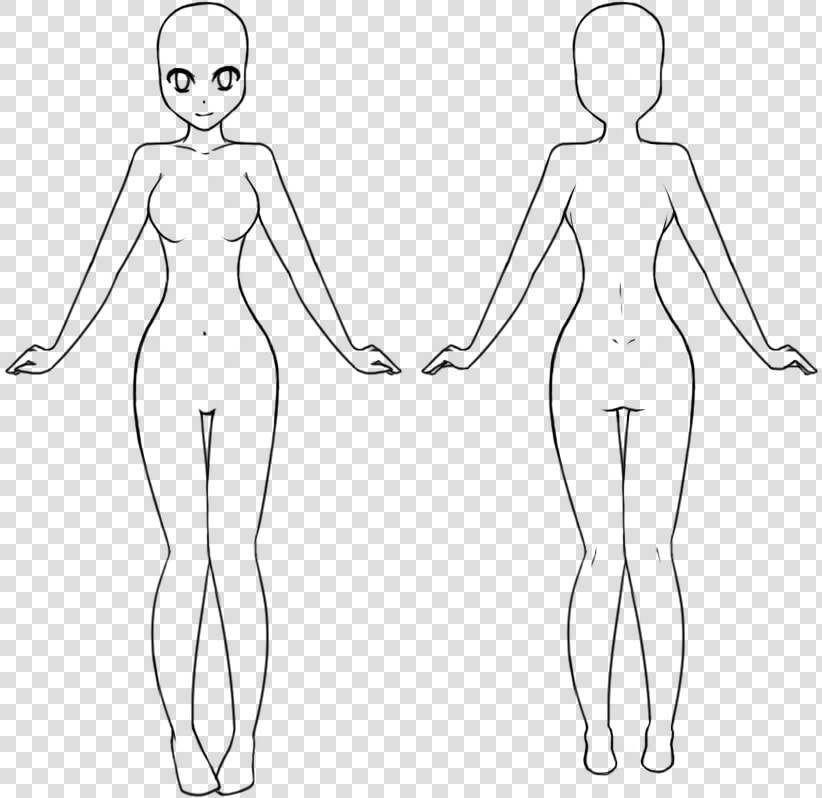 Drawing Base Female Human And Free By Neoabyss Adopts   Line Art  HD Png DownloadTransparent PNG