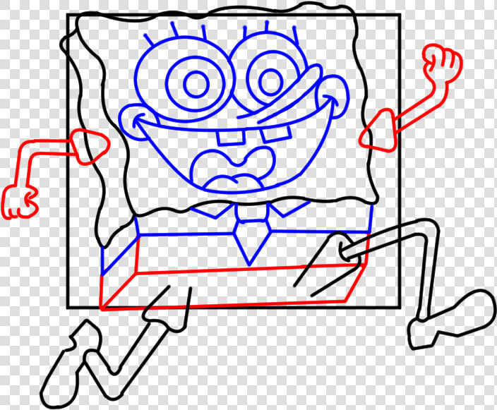 Sponges Drawing Face  HD Png DownloadTransparent PNG