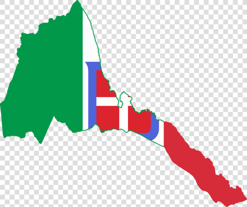 Flag Map Of Italian Eritrea   Eritrea Flag And Country  HD Png DownloadTransparent PNG