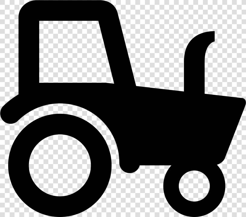 Lawn Tractor Icons   Black And White Tractor Clipart  HD Png DownloadTransparent PNG