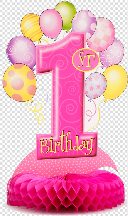 1st Birthday Png Image Background   1st Birthday Pink Balloon  Transparent PngTransparent PNG