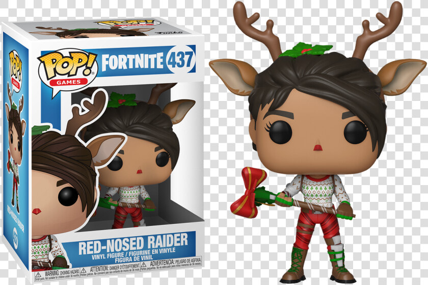 Funko Pop Fortnite Red Nose Raider  HD Png DownloadTransparent PNG