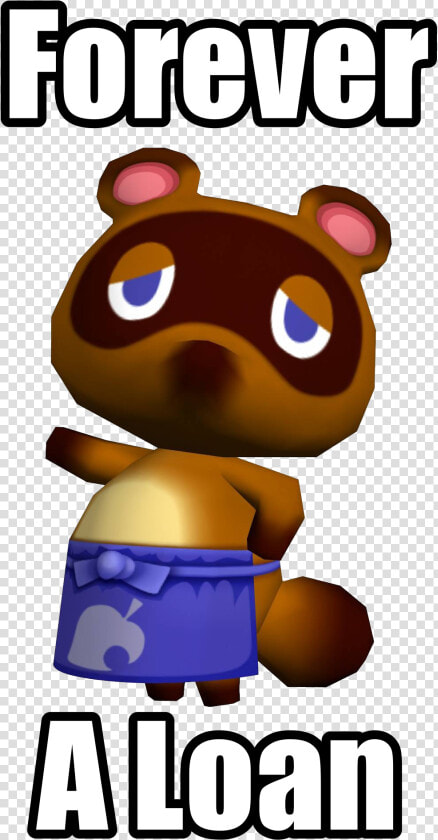 Clip Art Eating Alone Meme   Tom Nook Forever A Loan  HD Png DownloadTransparent PNG