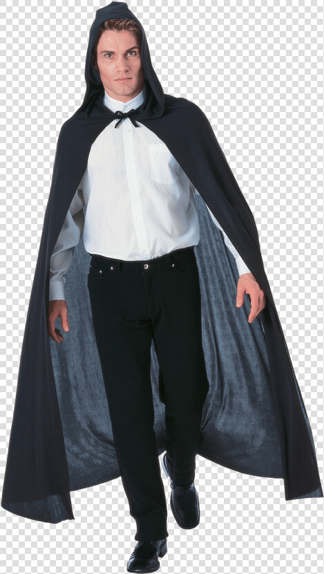 Full Length Black Hooded Costume Cape   Cape And Cloaks  HD Png DownloadTransparent PNG