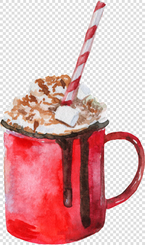 Hand Painted Winter Warm Coffee Png Transparent  Png DownloadTransparent PNG