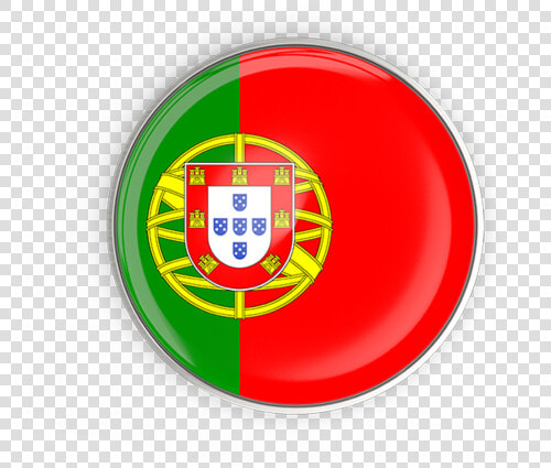 Round Button With Metal Frame   Portugal Flag Round Png  Transparent PngTransparent PNG