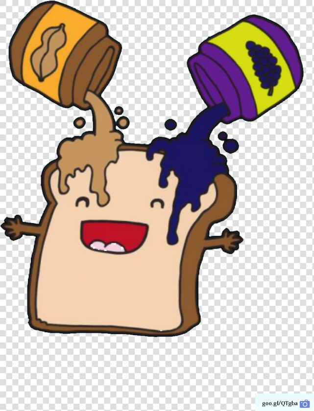 Clipart Bread Jam   Peanut Butter Jelly Sandwich Animation  HD Png DownloadTransparent PNG