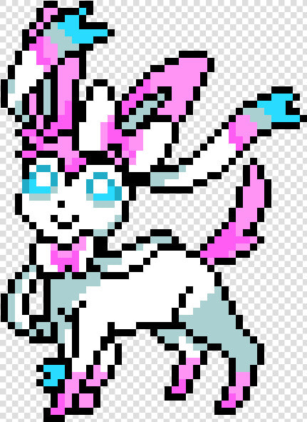 Sylveon Minecraft Pixel Art  HD Png DownloadTransparent PNG