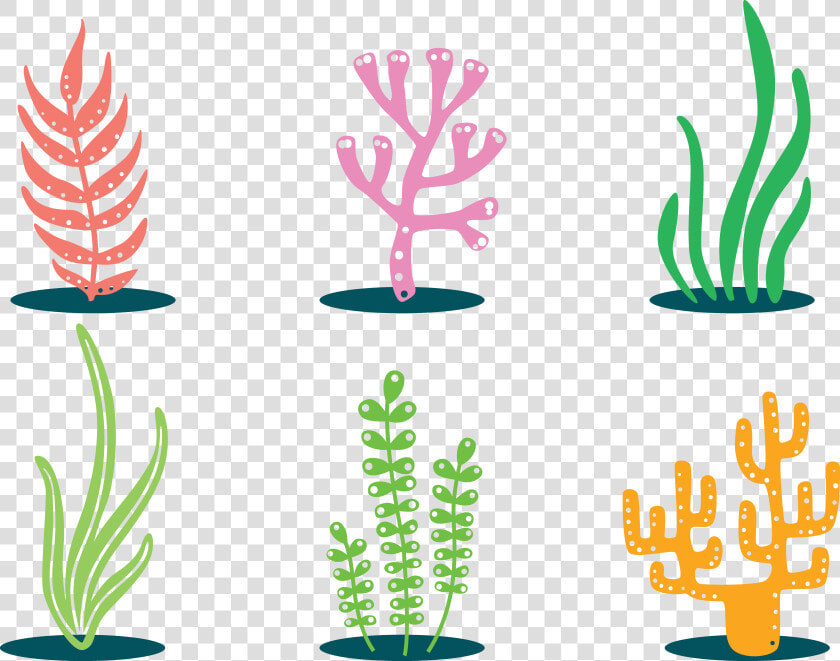 Seaweed Clipart Colorful   Fish Tank Plant Clipart  HD Png DownloadTransparent PNG