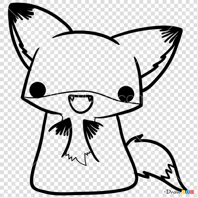 Drawing Celebrities Fox Huge Freebie Download For Powerpoint   Kawaii Cute Fox Drawing  HD Png DownloadTransparent PNG