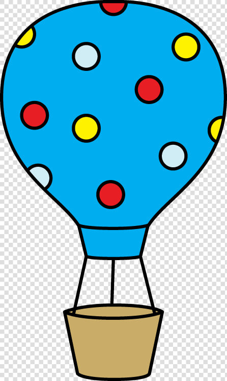 Colorful Polka Dot Hot Air Balloon Clip Art   Orange Hot Air Balloon Clipart  HD Png DownloadTransparent PNG