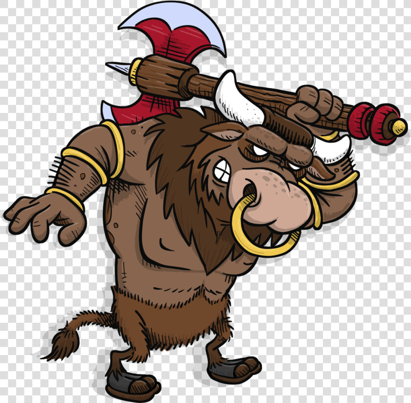 Minotaur Cartoon Kids   Minotaur Clipart  HD Png DownloadTransparent PNG