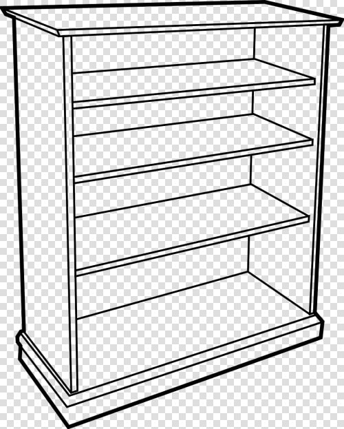 Bookcase Wooden Furniture   Shelf Clip Art  HD Png DownloadTransparent PNG