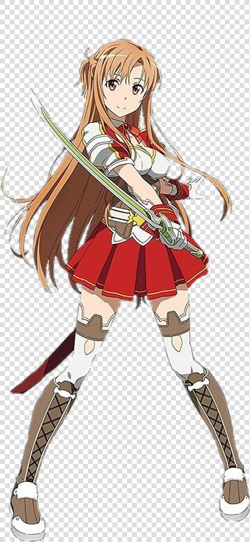 Asuna Render anime   Asuna Yuuki Sword Pose  HD Png DownloadTransparent PNG