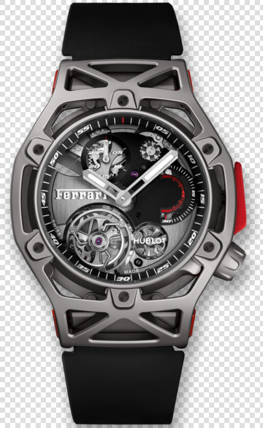 Techframe Ferrari Tourbillon Chronograph Titanium  HD Png DownloadTransparent PNG