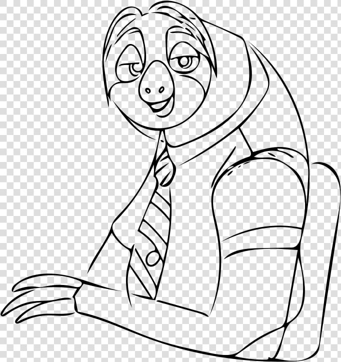 28 Collection Of Flash From Zootopia Drawing   Sloth From Zootopia Drawing  HD Png DownloadTransparent PNG