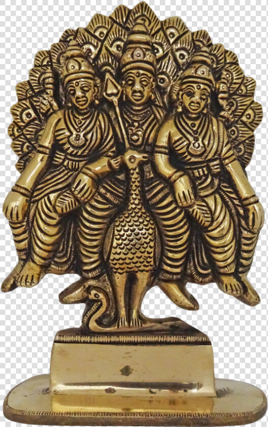 Tamil Hindu God Murugan Sitting With Goddess Valli   Bronze Sculpture  HD Png DownloadTransparent PNG