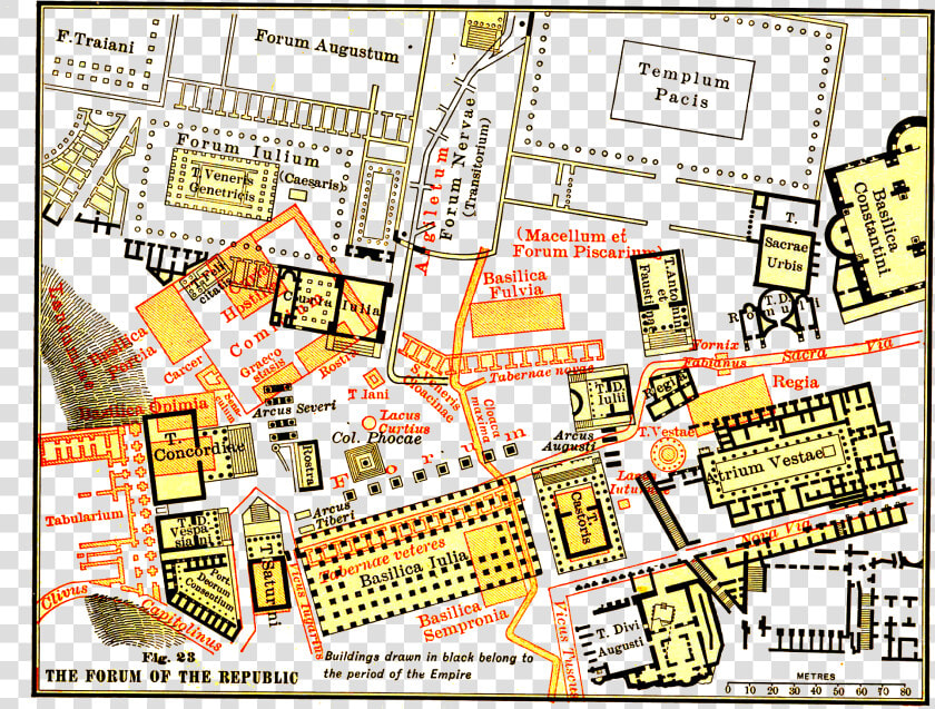 Map Of Ancient Rome Forum  HD Png DownloadTransparent PNG