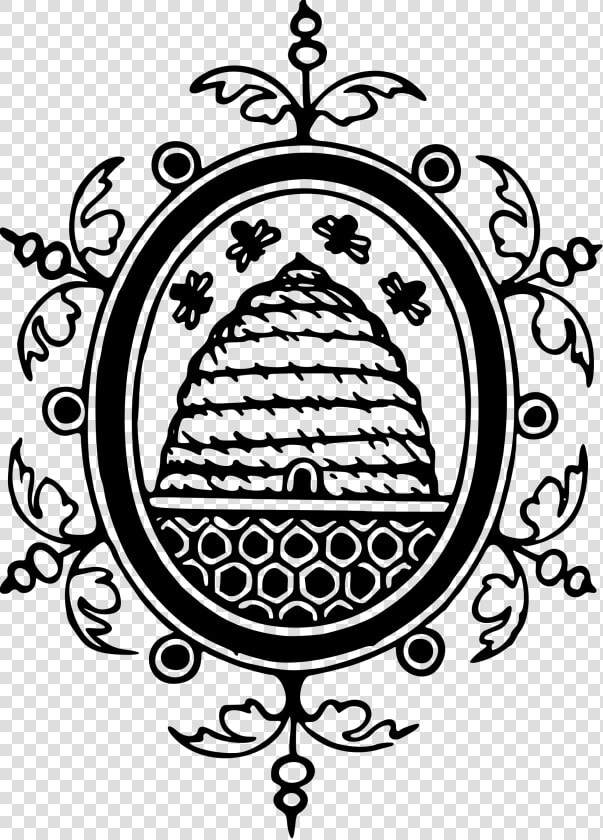 Beehive Design Clip Arts   Beehive Black And White Art  HD Png DownloadTransparent PNG