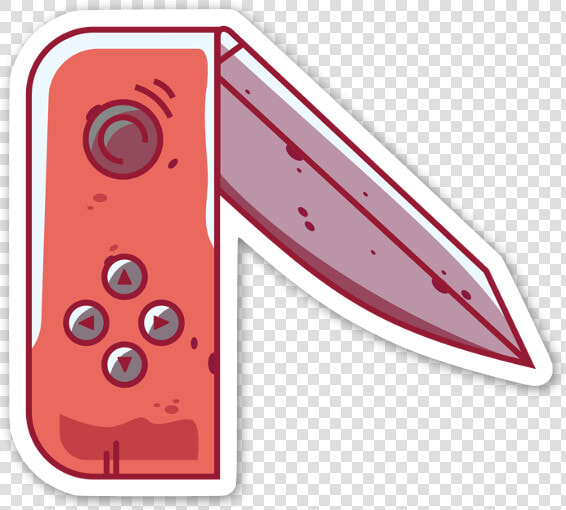 Red Switchblade Sticker   Knife  HD Png DownloadTransparent PNG