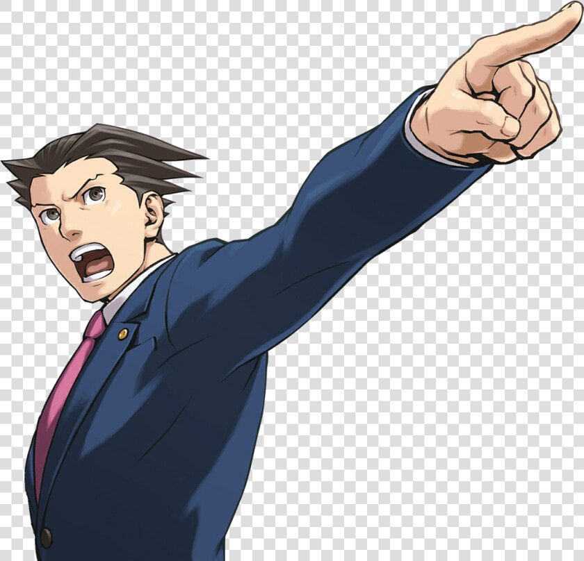 Wright Objecting Trilogy Art   Phoenix Wright Ace Attorney Png  Transparent PngTransparent PNG