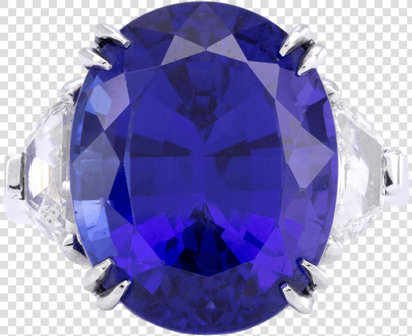 Platinum Tanzanite And Half Moon Diamond Ring   Diamond  HD Png DownloadTransparent PNG